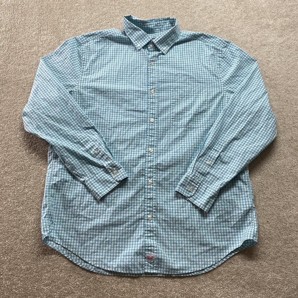 Vineyard Vines Shirt Mens‎ Large Gingham Classic Fit Murray Button Down